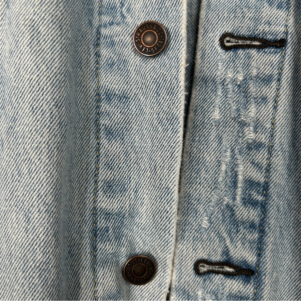 Levi's Men's Blue Denim Classic Jean Jacket Size Large - Picture 7 of 13